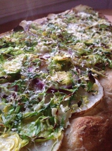 brussel sprout and potato pizza 2